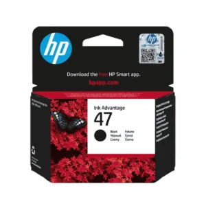 HP 47 Black Original Ink Cartridge | 6ZD21AE