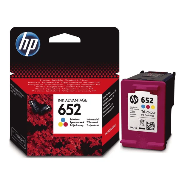 HP 652 F6V24AE tri-color original Ink Advantage cartridge in Dubai UAE