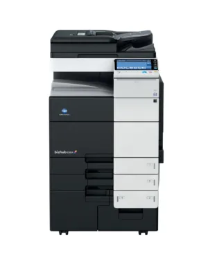 Konica Minolta bizhub C658 refurbished colour multifunction printer front view in Dubai UAE