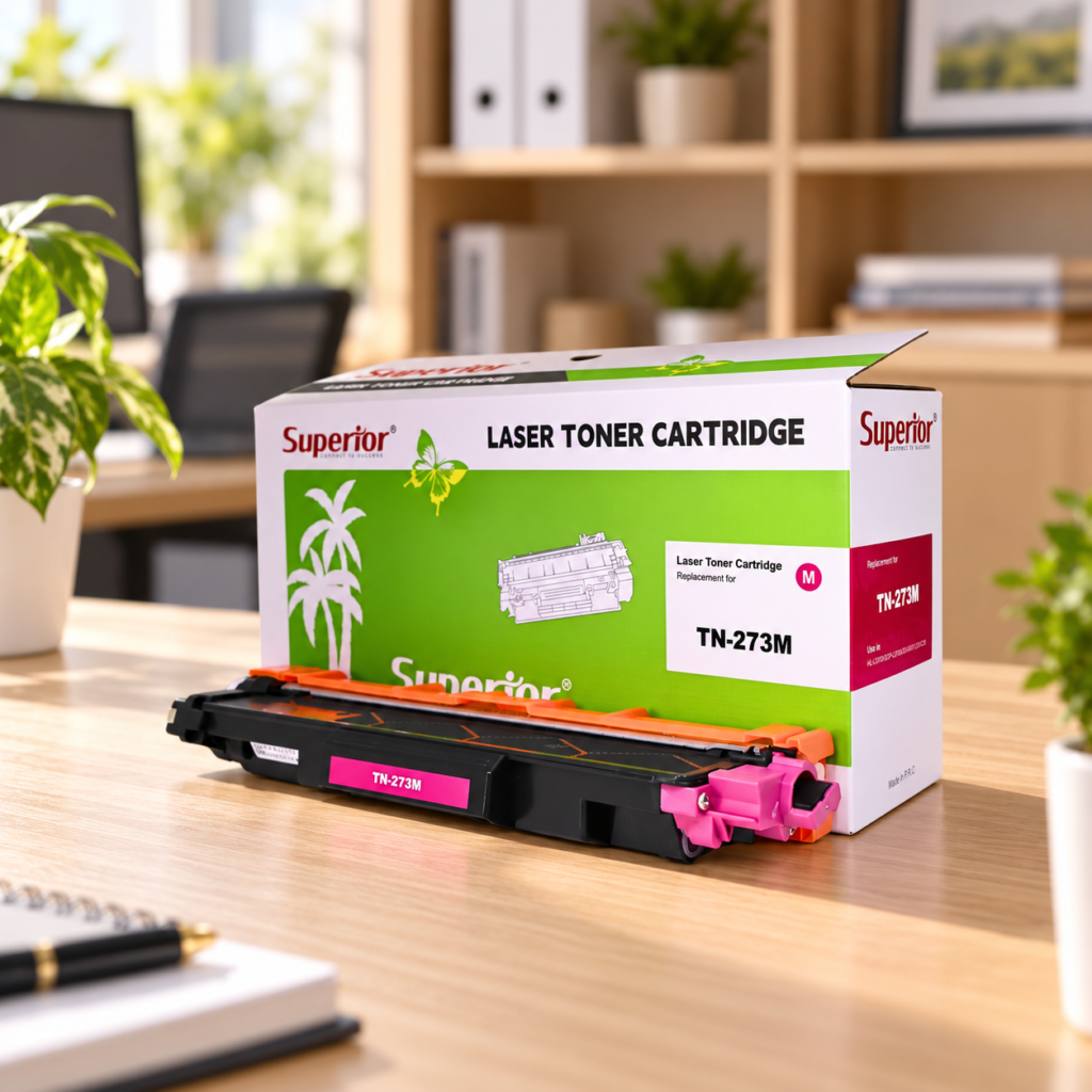 Superior TN-273 Toner Magenta cartridge and TN-273M packaging