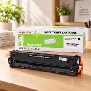Superior CF210A/CB540A/CE320A Compatible Toner Cartridge, Black