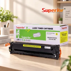 Superior CF212A/CB542A/CE322A Compatible Toner Cartridge, Yellow