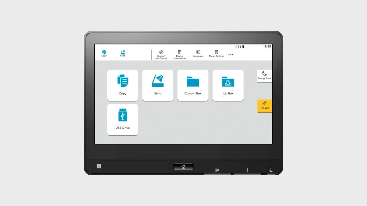Kyocera TASKalfa 6054ci touchscreen interface