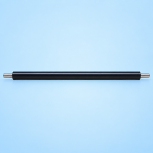 Horizontal full-length side view of Canon C256i Primary Charge Roller with stainless steel contact pivots